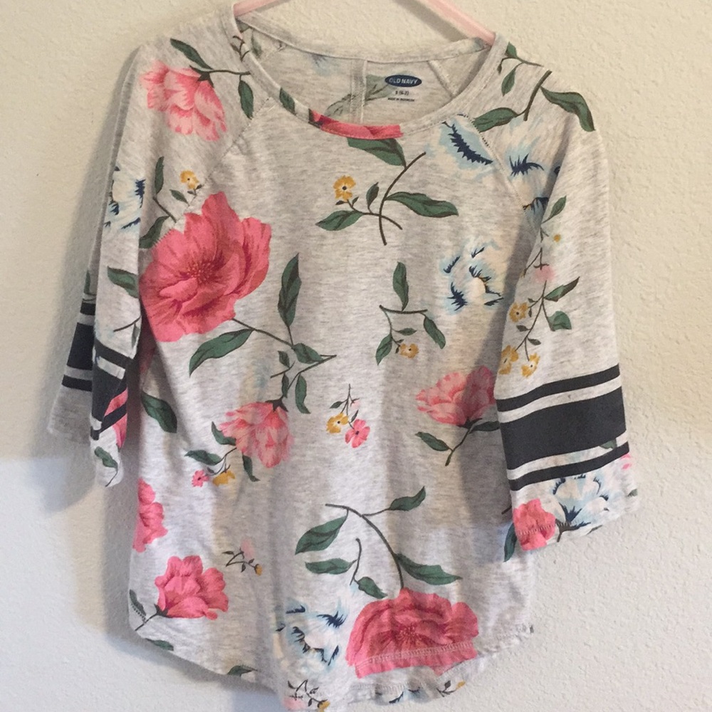 Girls 3/4 sleeve tee